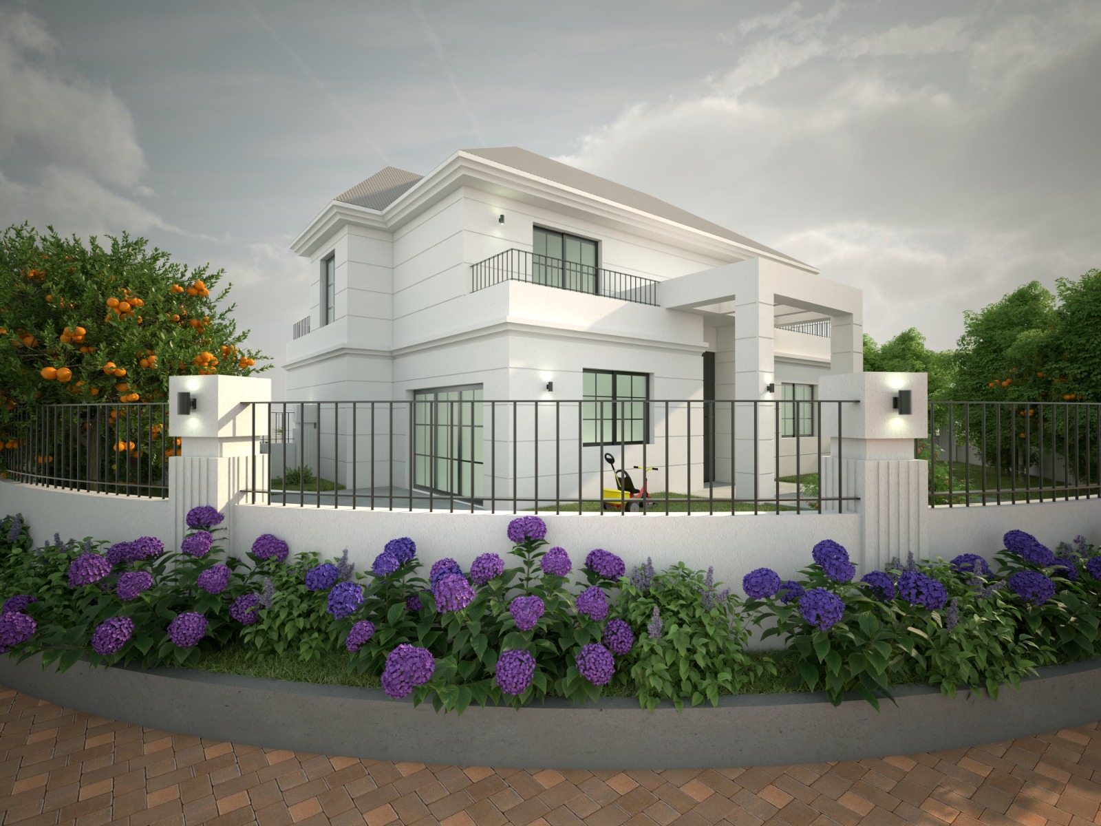 וילה דו קומתית במושב חוסן